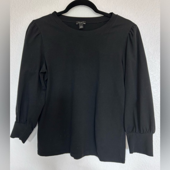 BUNDLE Of H&M Black top sheer sleeves and ANN TAYLOR quarter sleeve top - Picture 14 of 16